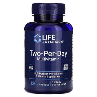 Life Extension, Two-Per-Day Multivitamin, Zwei-pro-Tag-Multivitamin, V2, 120 Kapseln