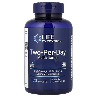 Life Extension, Two-Per-Day Multivitamin, 120 Tablets Life Extension, Two-Per-Day Multivitamin, 120 Tablets