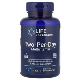 Life Extension, Multivitamin Dua-Per-Hari, 120 Tablet