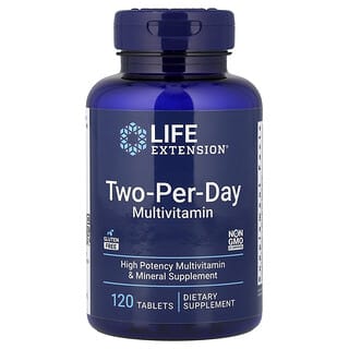 Life Extension, мультивитамины для приема два раза в день, 120 таблеток