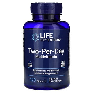 Life Extension, Suplemento multivitamínico V2, Dos cápsulas por día, 120 comprimidos