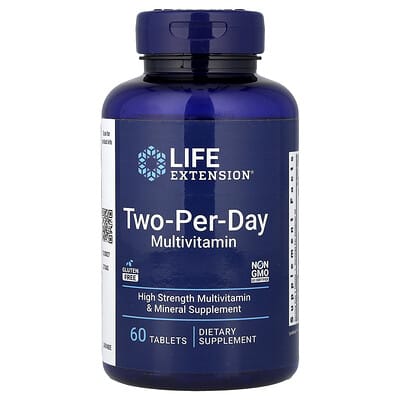 Life Extension, Two-a-Day Multivitamin, 60 Tablets
