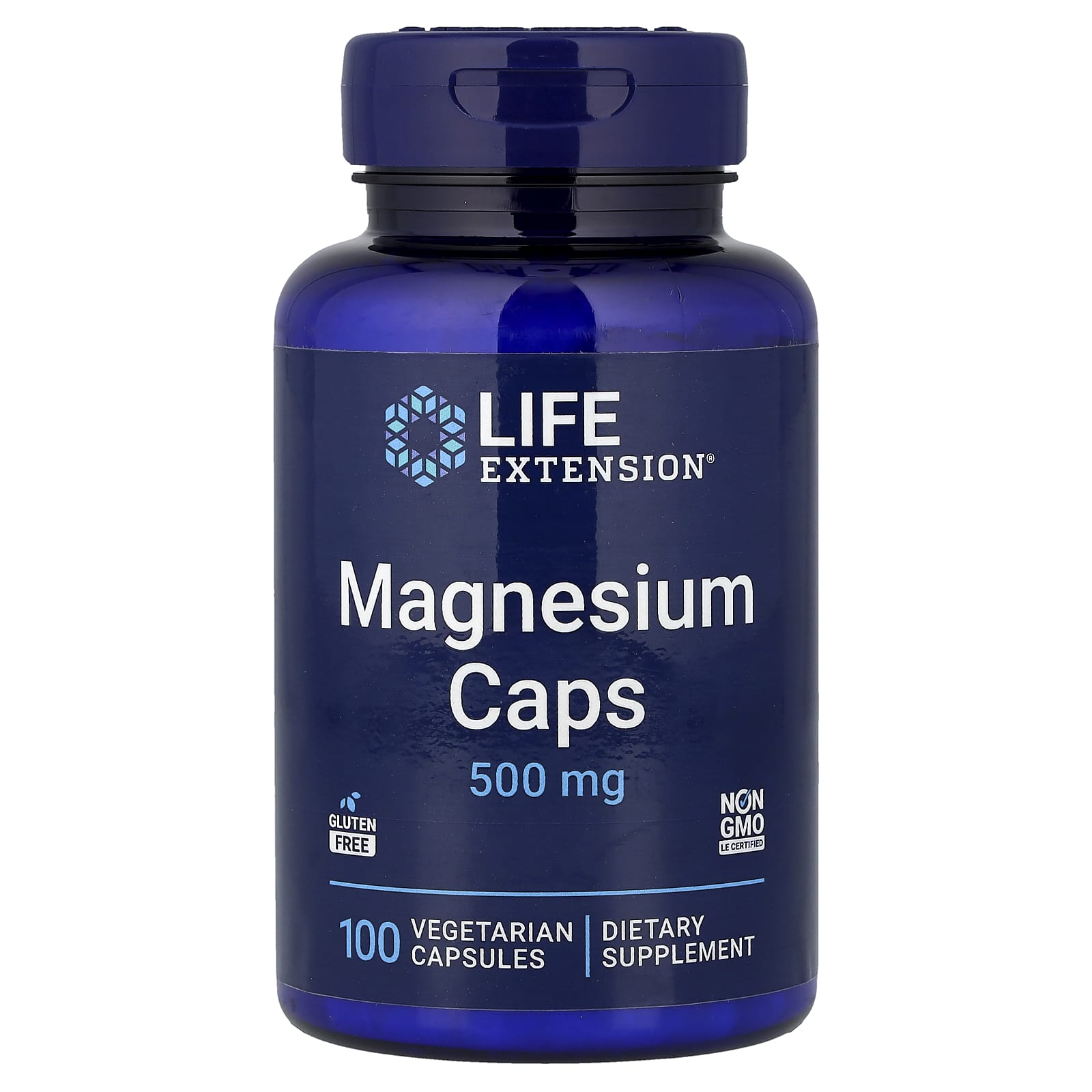 Magnesio en cápsulas, 500 mg, 100 cápsulas vegetales