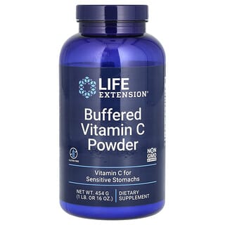Life Extension, Bubuk Vitamin C Buffered, 454 g (16 ons)