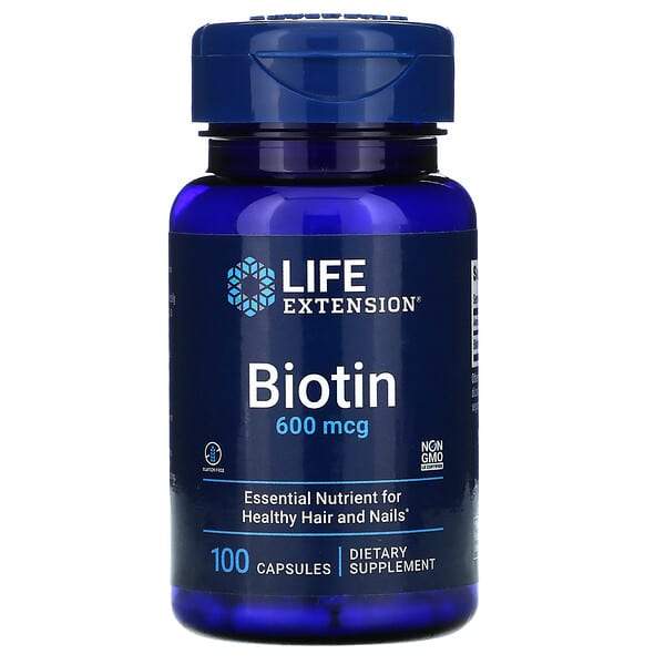 Life Extension, біотин, 600 мкг, 100 капсул