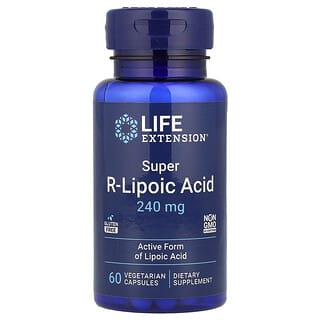 Life Extension, Acid super R-lipoic, 240 mg, 60 capsule vegetariene