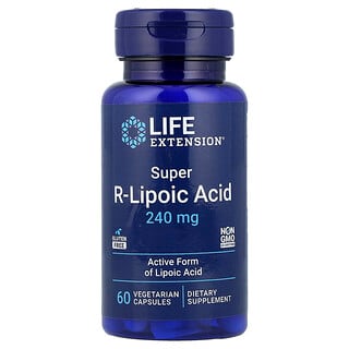 Life Extension, Super R-Lipoic Acid, Super R-Liponsäure, 240 mg, 60 pflanzliche Kapseln