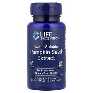 Life Extension, водорозчинний екстракт насіння гарбуза, 60 вегетаріанських капсул (262 мг в 1 капсулі)