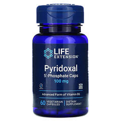 Life Extension, Pyridoxal 5‘-Phosphate Caps, Pyridoxal-5‘-Phosphat-Kapseln, 100 mg, 60 vegetarische Kapseln