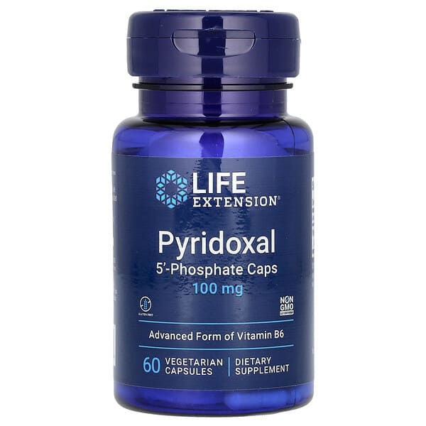 Life Extension, Pyridoxal 5'Phosphate Caps, 100 mg, 60 Vegetarian Capsules