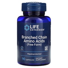 Life Extension, Branched Chain Amino Acids, Free Form, 90 Capsules