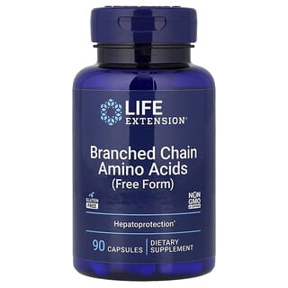Life Extension, Branched Chain Amino Acids, Free Form, 90 Capsules