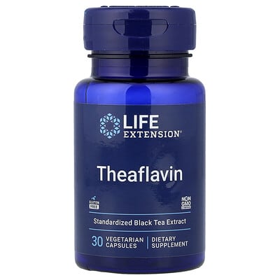 Life Extension, Theaflavin, Standardized Black Tea Extract, 30 Vegetarian Capsules (400 mg per capsule)