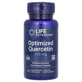 Life Extension, оптимизированный кверцитин, 250 мг, 60 вегетарианских капсул