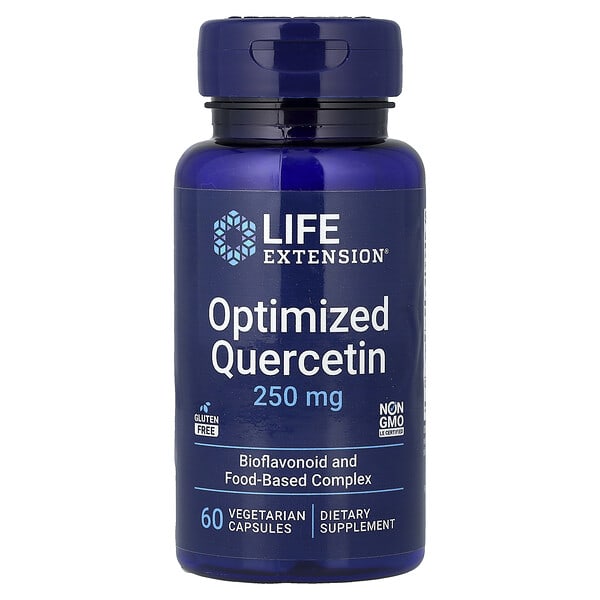 Life Extension, 옵티마이즈드 퀘르세틴, 250mg, 베지 캡슐 60정
