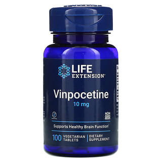 Life Extension, Vinpocetina, 10 mg, 100 comprimidos vegetales