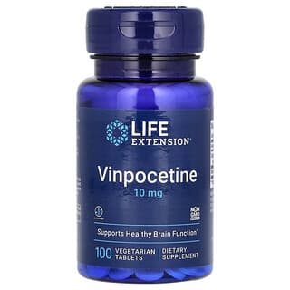 Life Extension, Vinpocétine, 10 mg, 100 comprimés végétariens