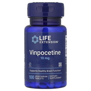Life Extension, Vinpocetina, 10 mg, 100 Comprimidos Vegetarianos