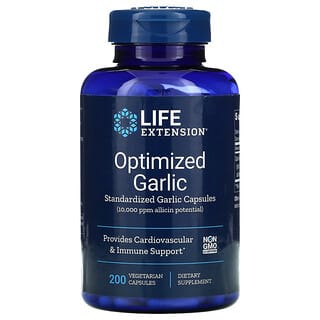 Life Extension‏, Optimized Garlic, Standardized Garlic Capsules, 200 Vegetarian Capsules
