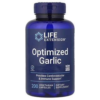 Life Extension, Ail optimisé, 200 capsules végétariennes (600 mg pièce)