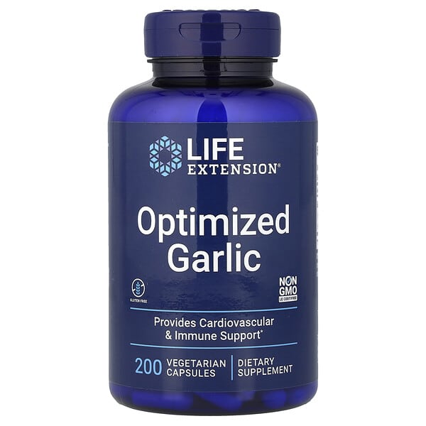 Life Extension, 옵티마이즈드 갈릭, 베지 캡슐 200정(캡슐 1정당 600mg)
