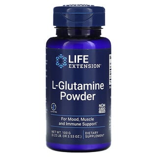 Life Extension, L-глютамин в порошке, 100 г (3,53 унции)