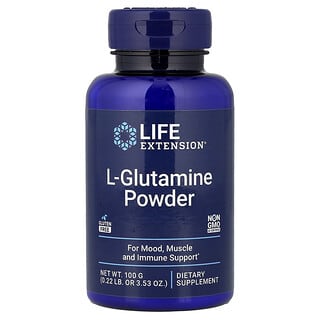 Life Extension, L-Glutamine Powder, 3.53 oz (100 g)
