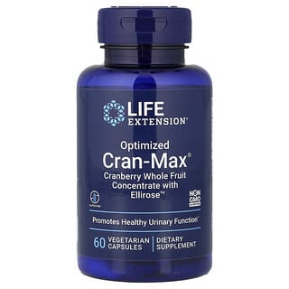 Life Extension, 옵티마이즈드 Cran-Max, 크랜베리 통열매 농축물, 엘리로즈 함유, 베지 캡슐 60정
