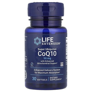 Life Extension, Super Ubiquinol CoQ10 with Enhanced Mitochondrial Support, 30 Softgels