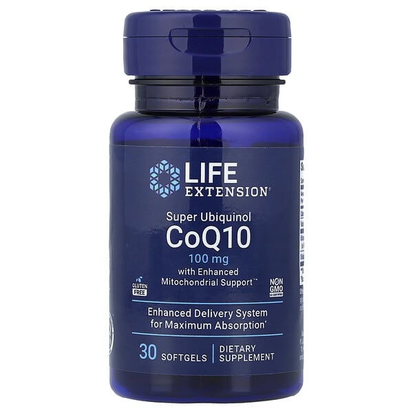 Life Extension, Super Ubiquinol CoQ10 with Enhanced Mitochondrial Support, 30 Softgels — product photo 1
