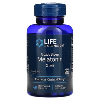 Life Extension, Sueño tranquilo con melatonina, 3 mg, 60 cápsulas vegetales