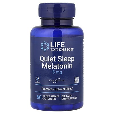 Life Extension, Restful Sleep, Melatonin, 5 mg, 60 Vegetarian Capsules