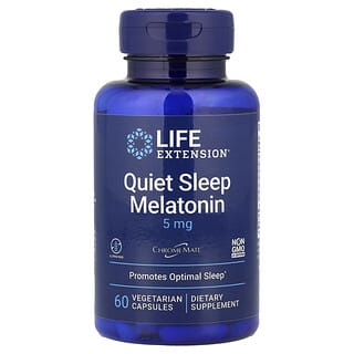 Life Extension, Sommeil tranquille, Mélatonine, 5 mg, 60 capsules végétariennes