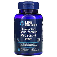 Life Extension, экстракт крестоцветных овощей тройного действия, 60 вегетарианских капсул