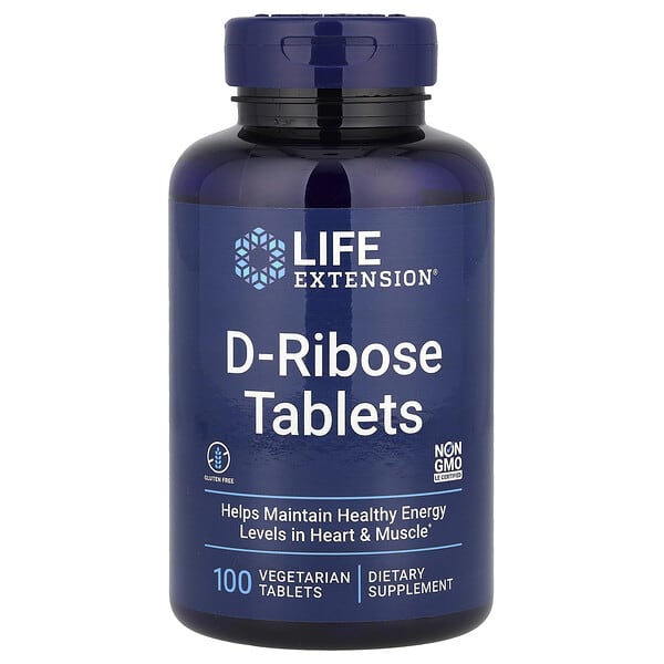 D-Ribose Tablets, 100 Vegetarian Tablets