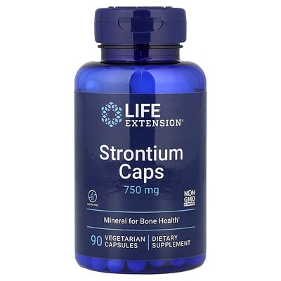 Life Extension, Strontium Caps, 90 Vegetarian Capsules (250 mg per Capsule)