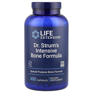 Life Extension, Доктор Перлмуттер (Dr. Perlmutter) Strum's Intensive Bone Formula, 300 капсул