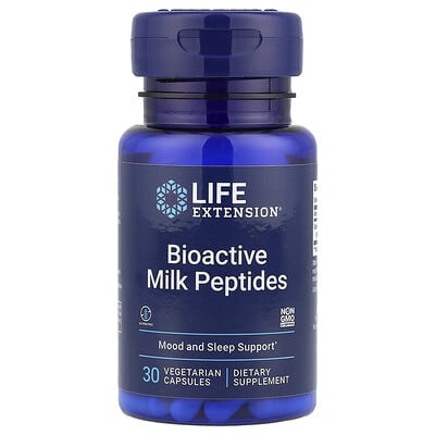 Life Extension, Bioactive Milk Peptides, 30 Vegetarian Capsules