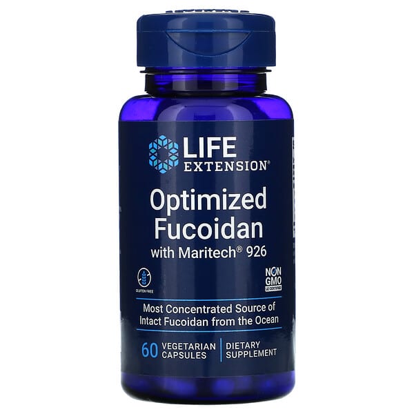 Life Extension, Оптимизированный фукоидан с Maritech 926, 60 вегетарианских капсул