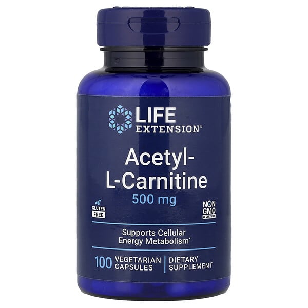 Acetyl-L-Carnitine, 100 Vegetarian Capsules