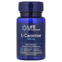 l carnitine 500mg reviews L-Carnitine, 500 mg, 30 Vegetarian Capsules
