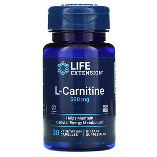 Life Extension, L-carnitine, 500 mg, 30 capsules végétariennes