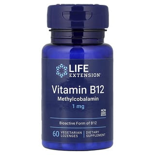 Life Extension, Vitamina B12, 1 mg, 60 pastillas vegetales