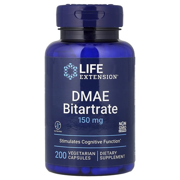 Life Extension, DHEA 酒石酸氫鹽，150 毫克，200 粒素食膠囊