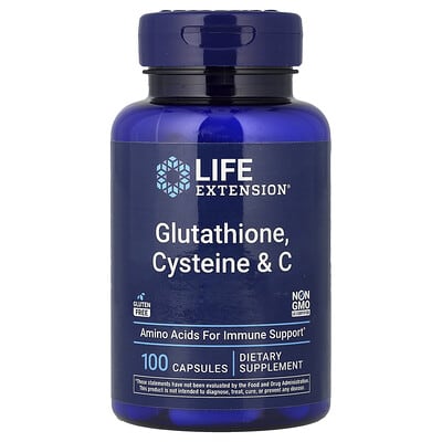 Life Extension, Glutathione, Cysteine & C, 100 Capsules Life Extension, Glutathione, Cysteine & C, 100 Capsules