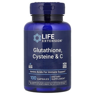 Life Extension, глутатион, цистеин и витамин С, 100 капсул