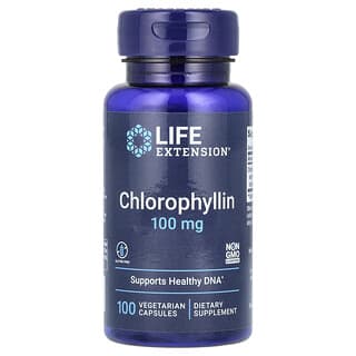 Life Extension, Clorofilina, 100 mg, 100 cápsulas vegetales
