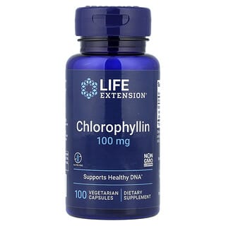 Life Extension, Clorofilina, 100 mg, 100 cápsulas vegetales