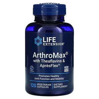 Life Extension, المكمل الغذائي ArthroMax With Theaflavins and ApresFlex، عدد 120 كبسولة نباتية.