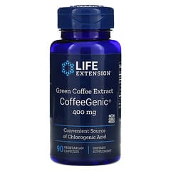 Life Extension, CoffeeGenic, Green Coffee Extract, 400 mg, 90 Vegetarian Capsules